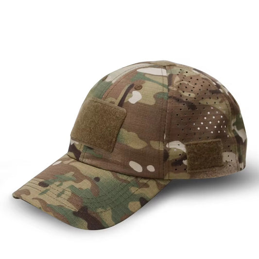 Light Green Camouflage Cap With Sunglasses Holder