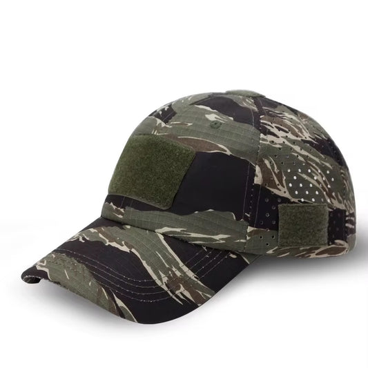 Smooth Dark Green Camo Cap